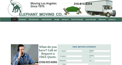 Desktop Screenshot of elephantmoving.com